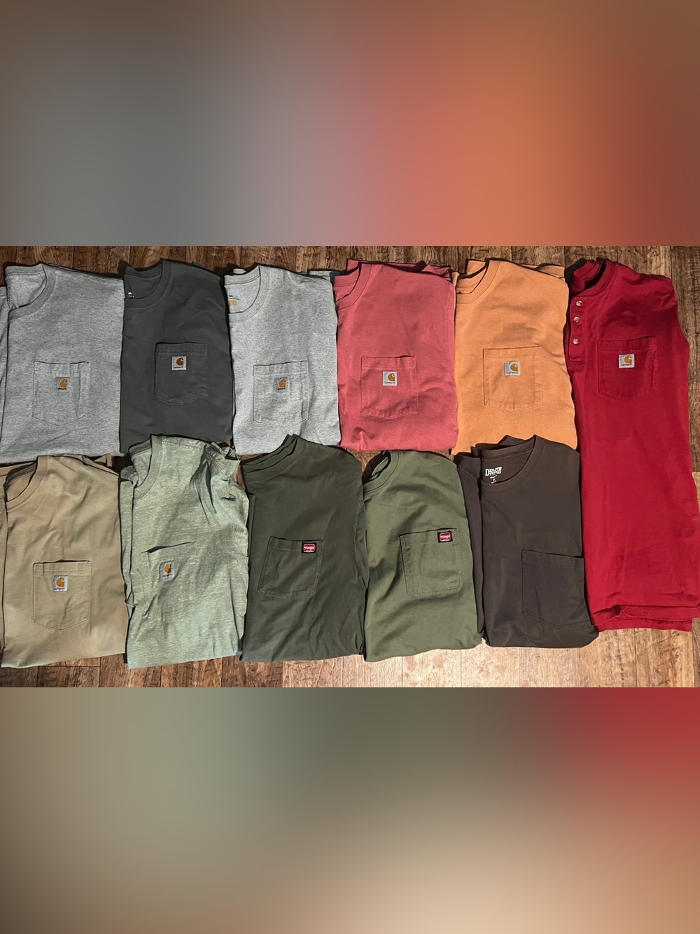 Carhartt wrangler deluth Pocket Tee men’s Bundle 2xl and 3xl